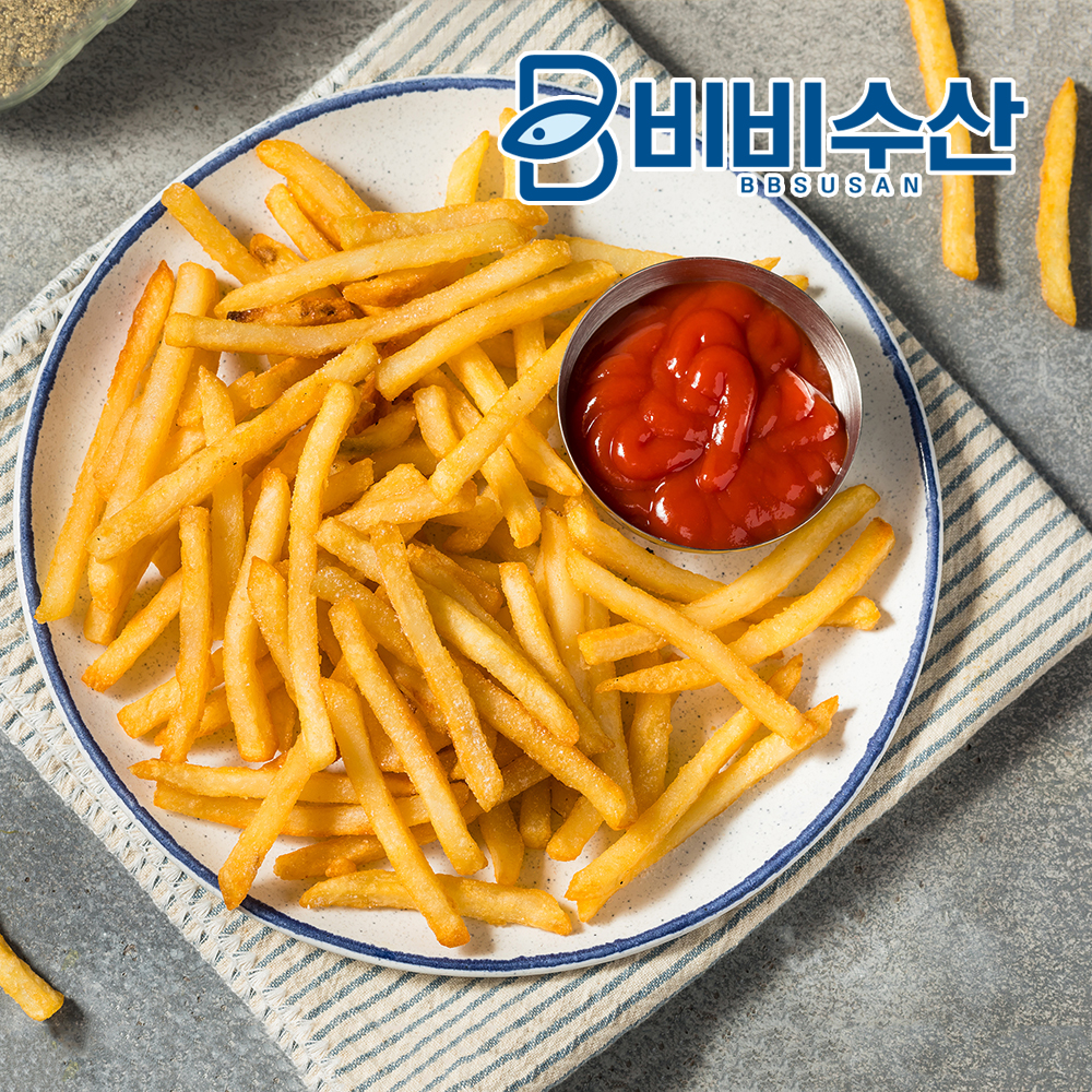 케이준 감자튀김 1kg 슈스트링 레귤러컷 포테이토 이미지 4