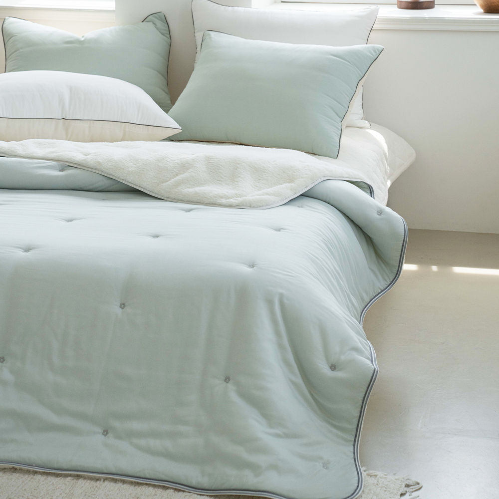 쿠에뜨 극세사이불 토끼털 모달 양면 슈퍼싱글 고급 어린이 시리얼 겨울이불