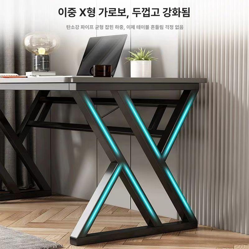 철제 식탁다리 교체용 프레임 블랙 원목 대리석 테이블 받침대 130x50 120x40x72 - 상세 이미지 4