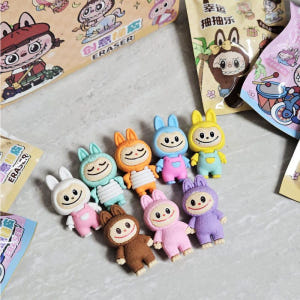 라부부 지우개 랜덤 박스 1세트(32개입) 인형 굿즈 뽑기 학용품 단체 ... 실사용 후기 | 효과 있을까? - 상품 이미지 1