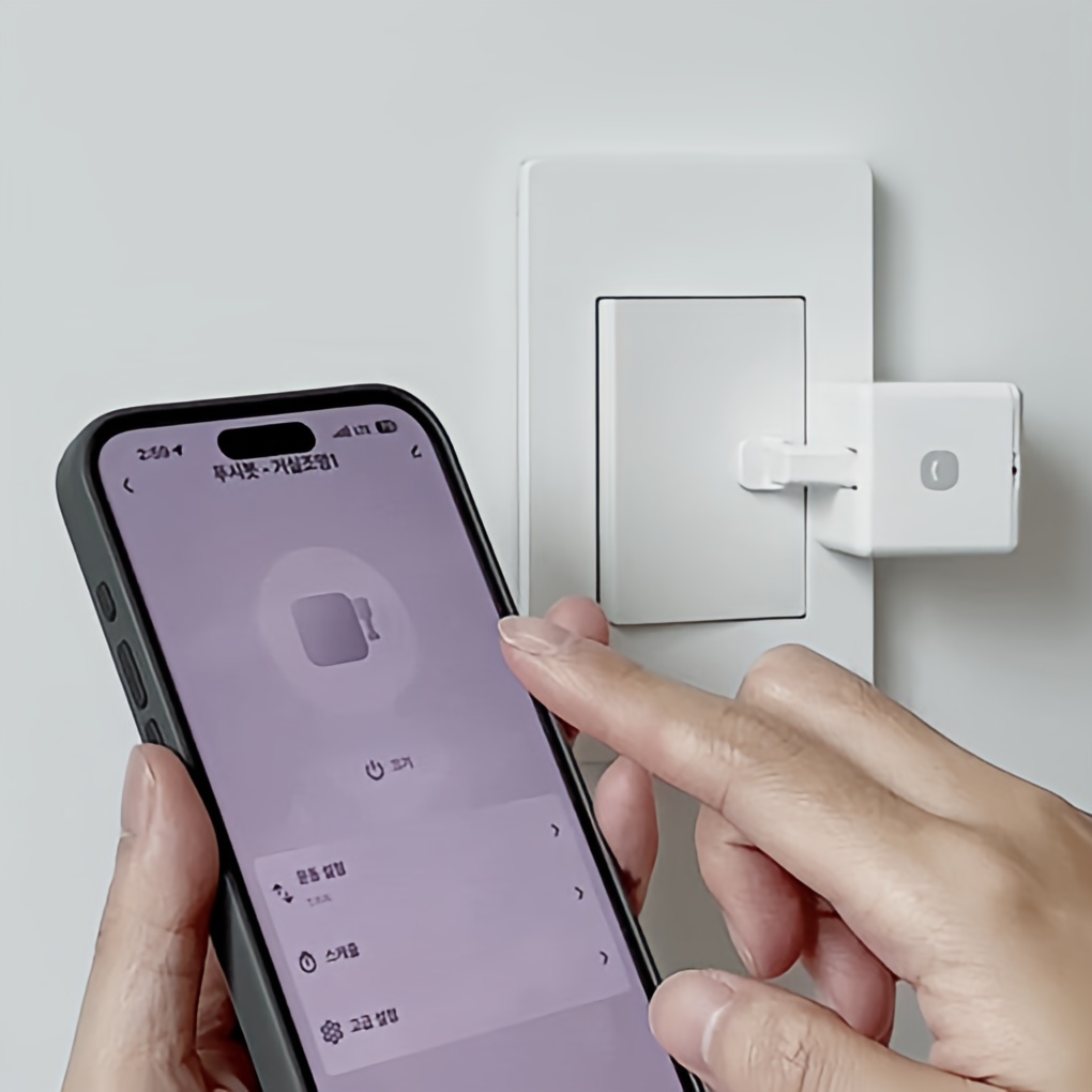 헤이홈 스마트스위치 푸시봇 원격제어 자동스위치 핑거봇 IoT - 상품 이미지