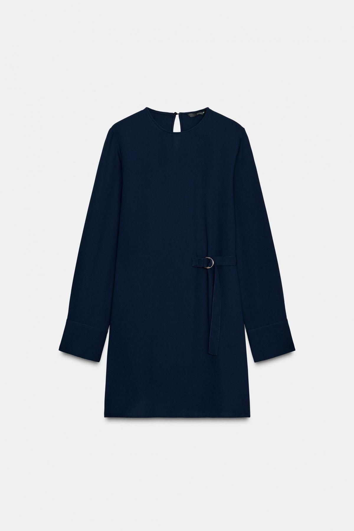 자라 모던 버클 웨이스트 미니 원피스 9376/572 NAVY BLUE - 메인 이미지