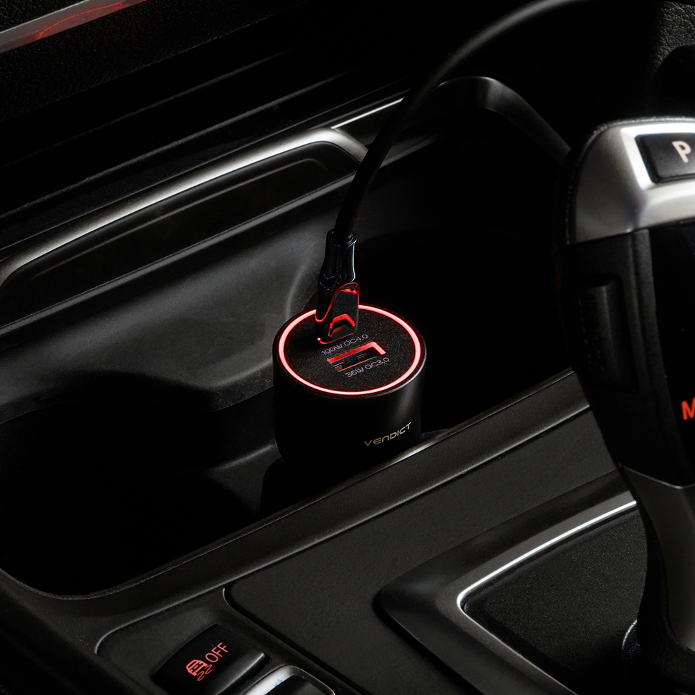 벤딕트 차량용 충전기 시거잭 136W 초고속 핸드폰 노트북 컨버터 충전 더볼트 PRO