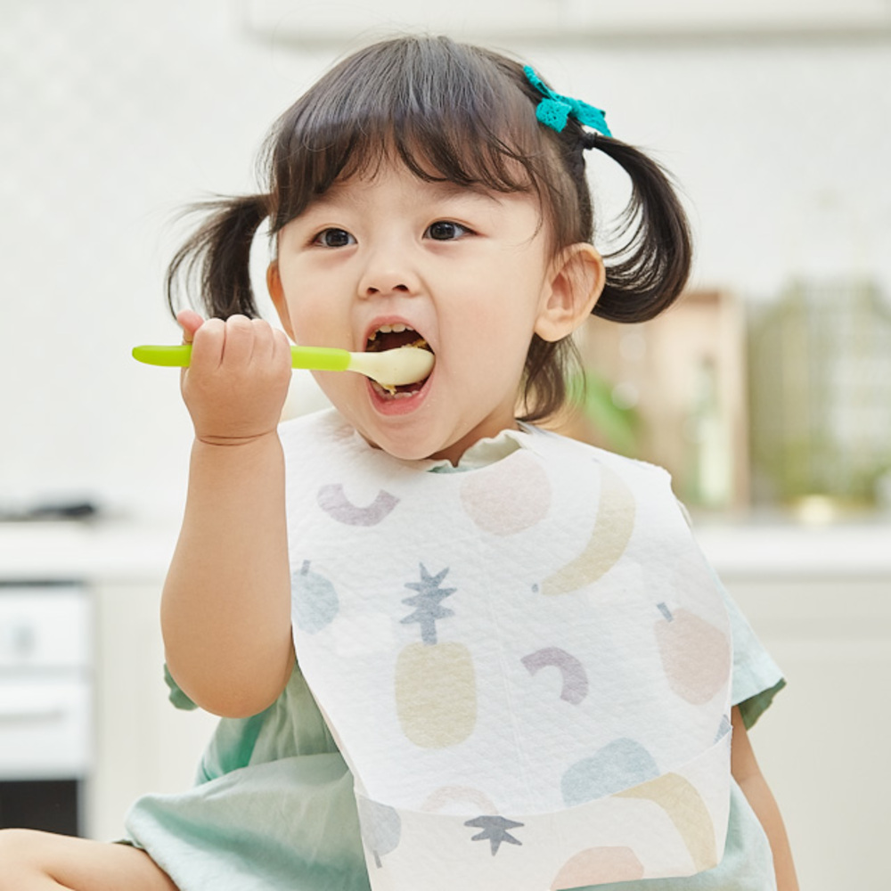 아가짱 일회용 아기 방수 턱받이 100매, 토끼, 1개