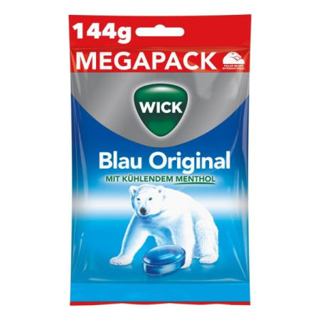 [해외]WICK 윅 블루 오리지널 기침약 위드 슈가 메가팩 - 1팩(144g 1개입) [B0CPJSWC52]