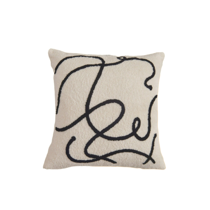 폼폼 소파 북유럽 패브릭 부드러운 쿠션 Pompom Cushion - 상품 이미지