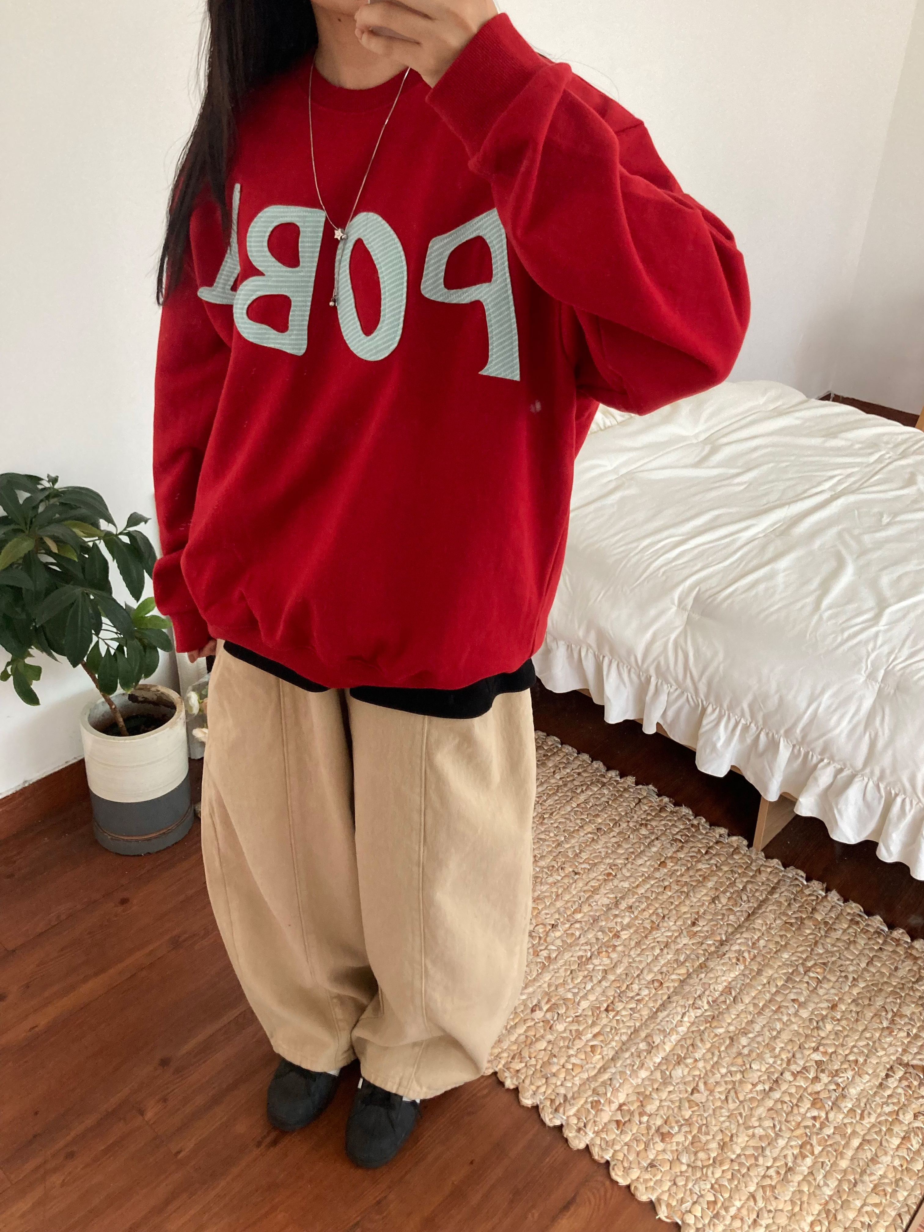 프렌 커브드 핀턱 팬츠 [4Color] - 상세 이미지 5