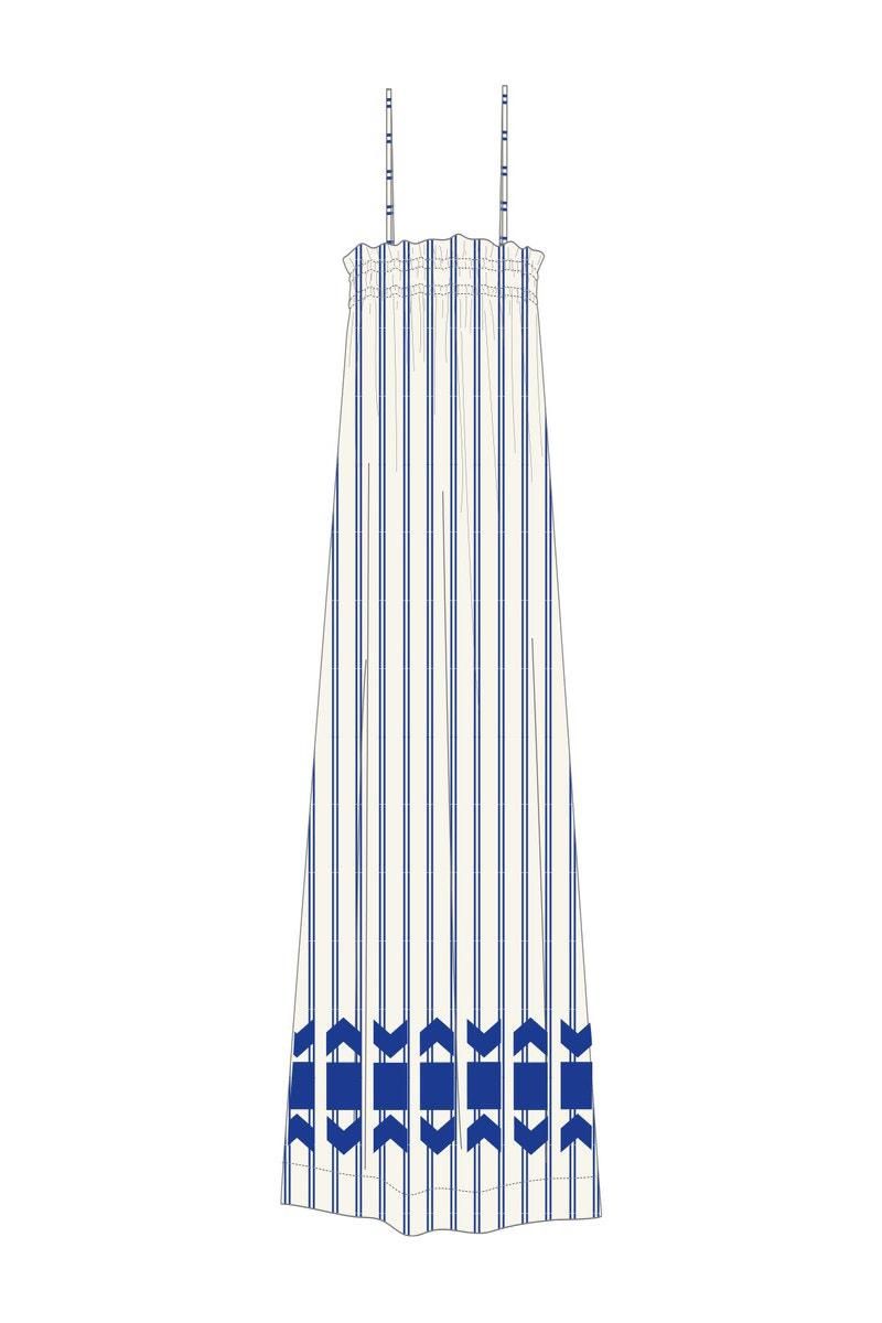 타이니코튼 스트라이프 미디 원피스 VESTIDO A RAYAS SS25-654N88 ONE COLOR - 상세 이미지 3