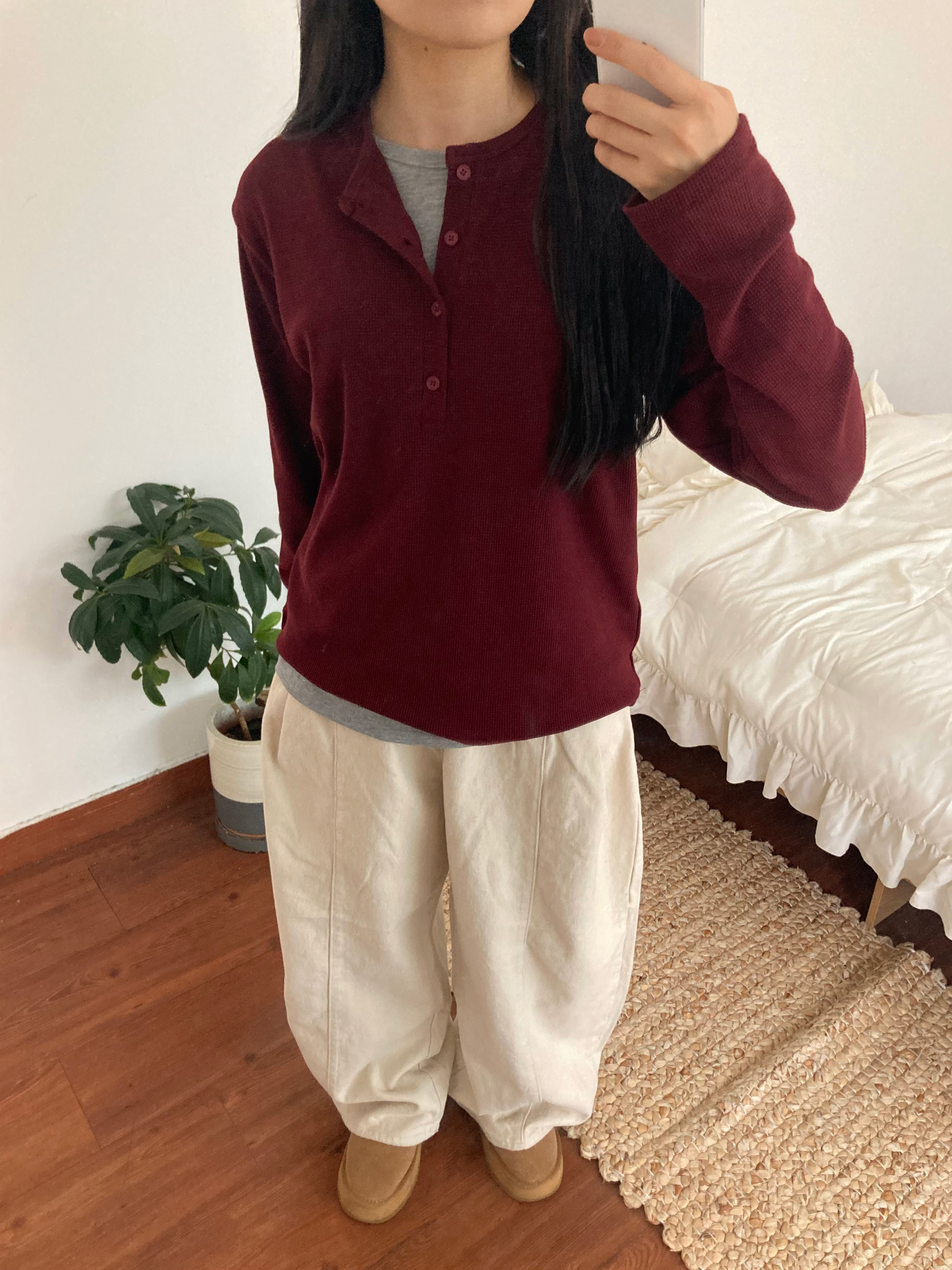 프렌 커브드 핀턱 팬츠 [4Color] - 상세 이미지 4