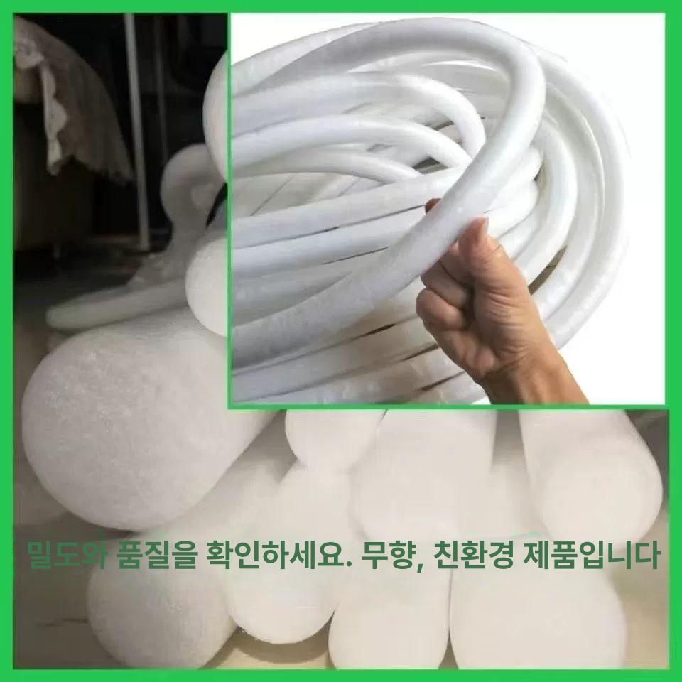 백업제 가래떡스펀지 스폰지 샷시 문틈 우풍차단 막대 거퓸튜브 링형 가래떡 백압제 틈새 직경 4mm 1400m 팩 0.4cm - 상세 이미지 4