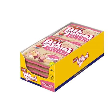 [해외]nImm2 LachgummI 라크검미 프루티티 요거트 (12 x 225g) - 과즙과 비타민이 함유된 채식주의자 과일 껌 [B087R3YXR7]