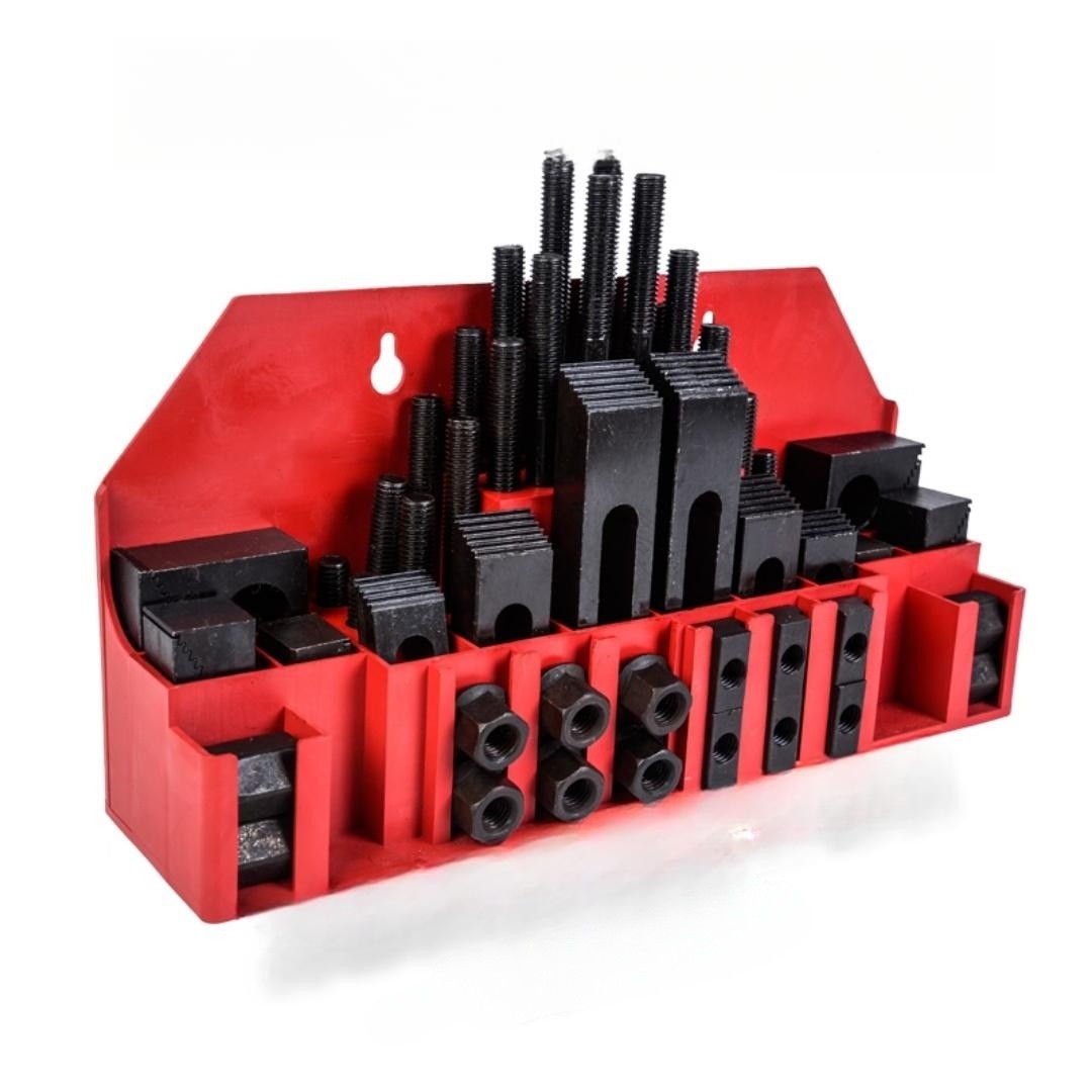 M16 밀링 클램프 세트 58PCS 공작기계 고정용 클램핑 공구세트 M12 표준 - 상품 이미지
