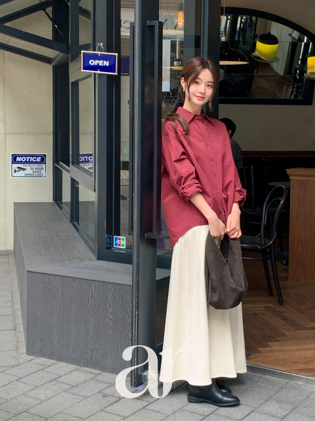 A라인 스웨이드 밴딩 롱 스커트 sk7462 - 상세 이미지 2