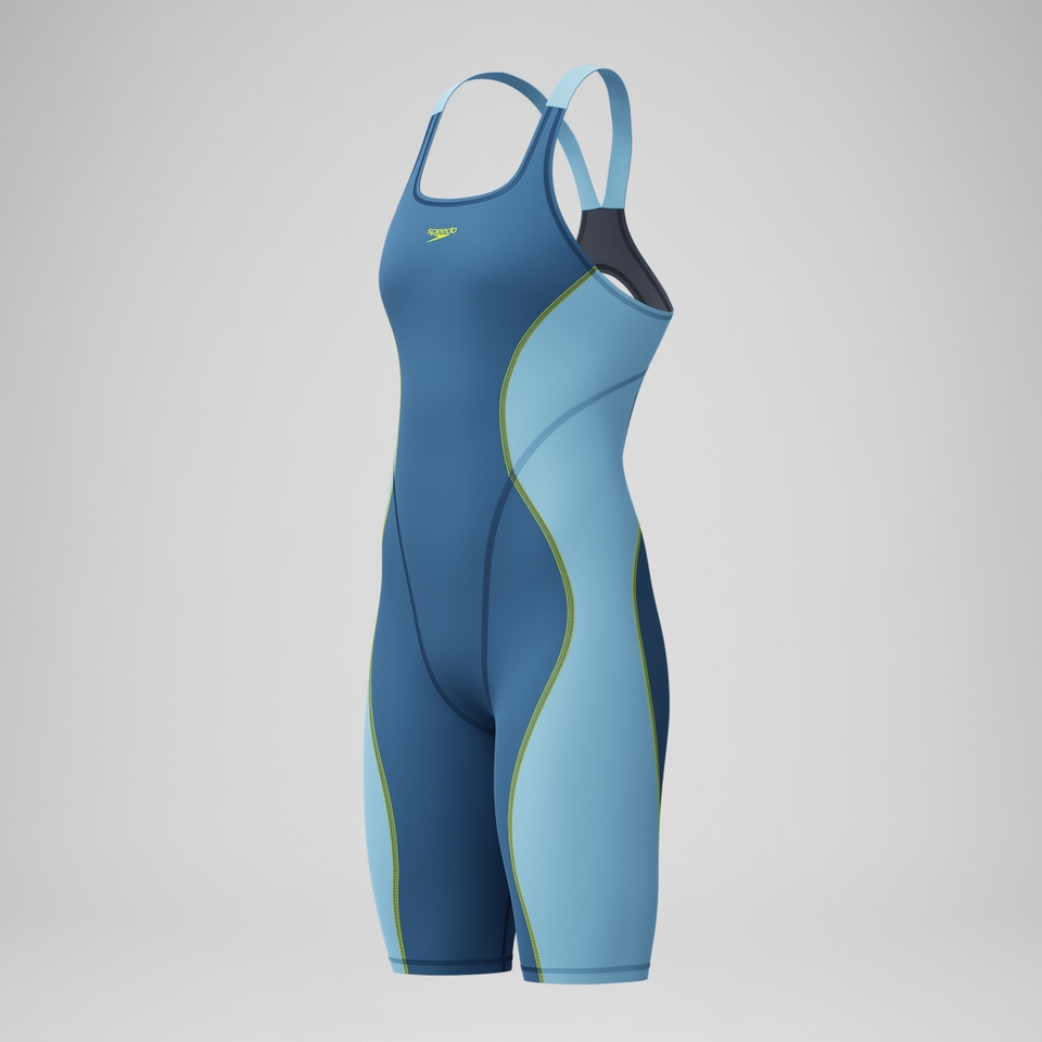 스피도 Fastskin HyperSpark Openback Kneeskin Blue - 메인 이미지