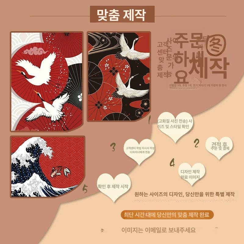 벽걸이장식 일본식 일식집 스시 침실 종이 배경 표시된 이자카야 인테리어 액자 길상운 45x65 액세서리 포함 - 상세 이미지 5