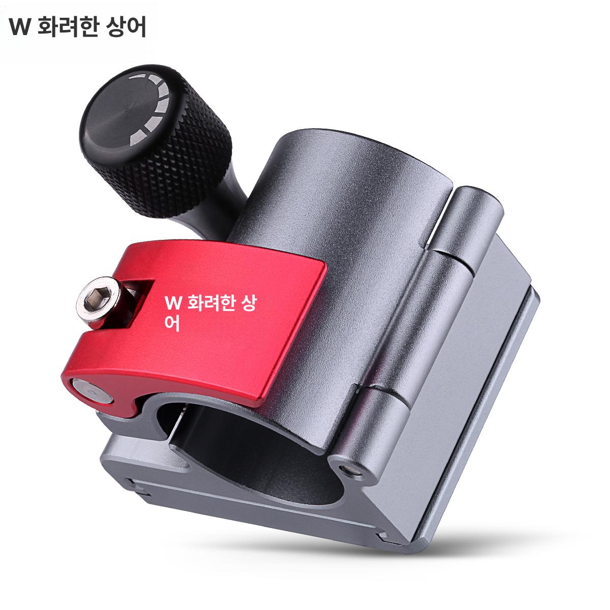 알루미늄 합금 파이프 지지 브라켓 벽면 고정 마운트 클램프 그레이 더블 우산 거치대 - 상세 이미지 5