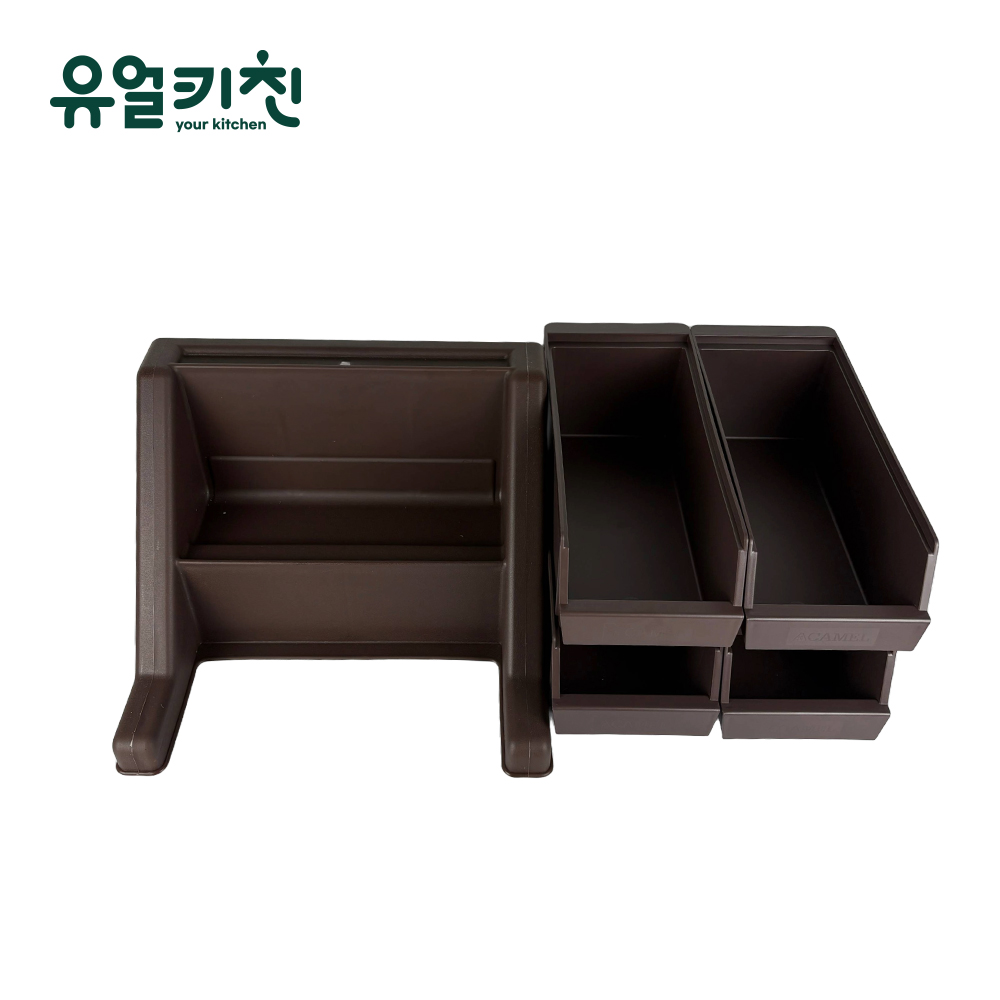 카페 분류통 업소용 수저통 커트러리 정리함 4구세트 - 상세 이미지 3