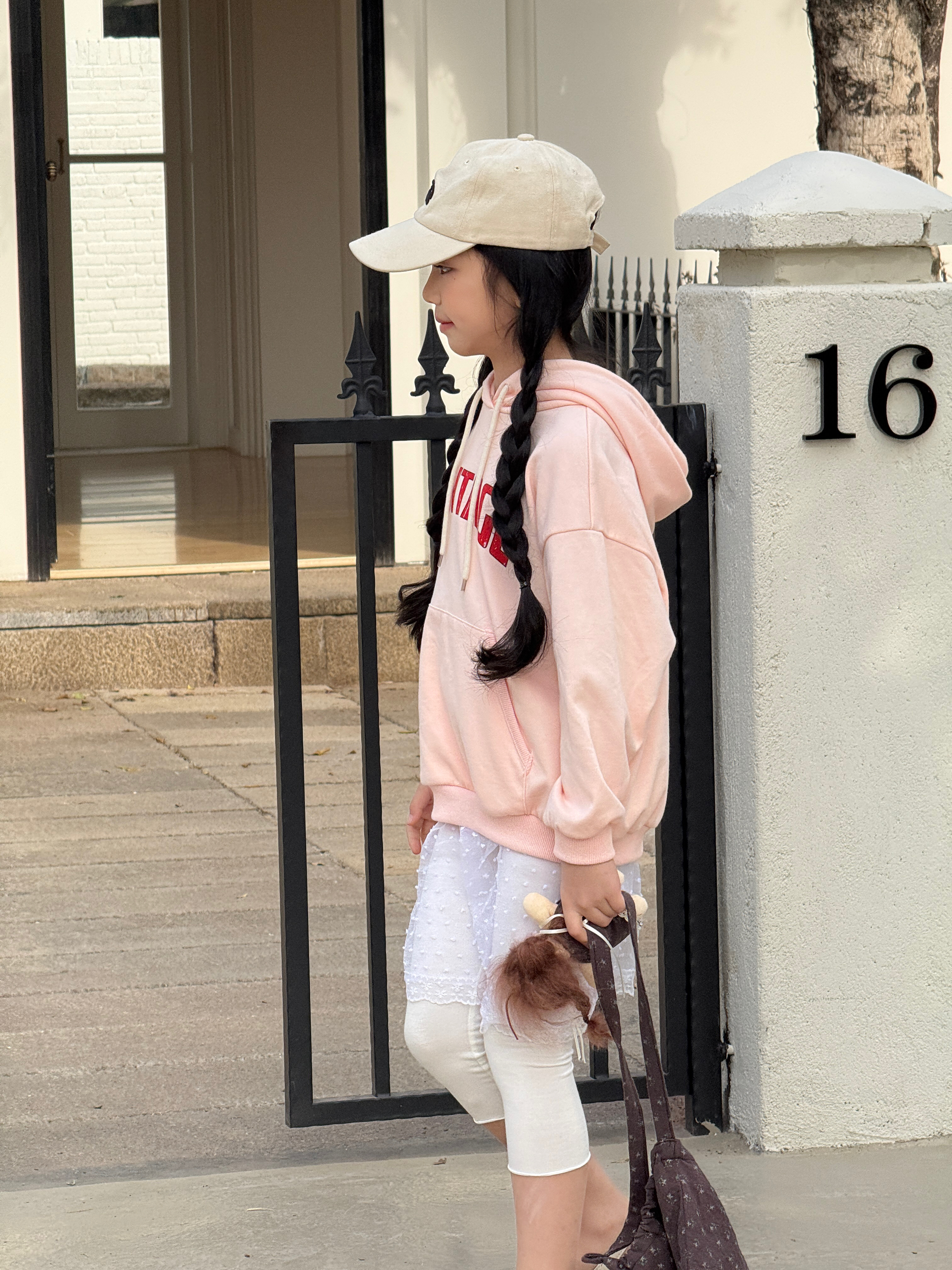 Irene's Closet VINTAGE 레터링 후디 맨투맨 유아 주니어 봄 간절기 - 상세 이미지 5