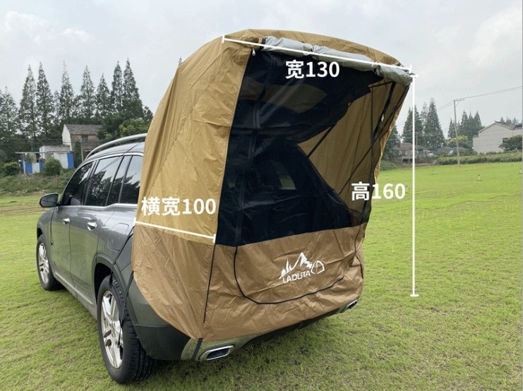 차박텐트 도킹 트렁크 텐트 캠핑 트럭 SUV 자동 캐노피 휴대용 트레일러 - 상세 이미지 4