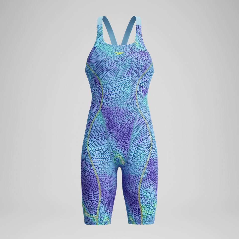스피도 Fastskin HyperSpark Openback Kneeskin Blue/Purple - 상세 이미지 2