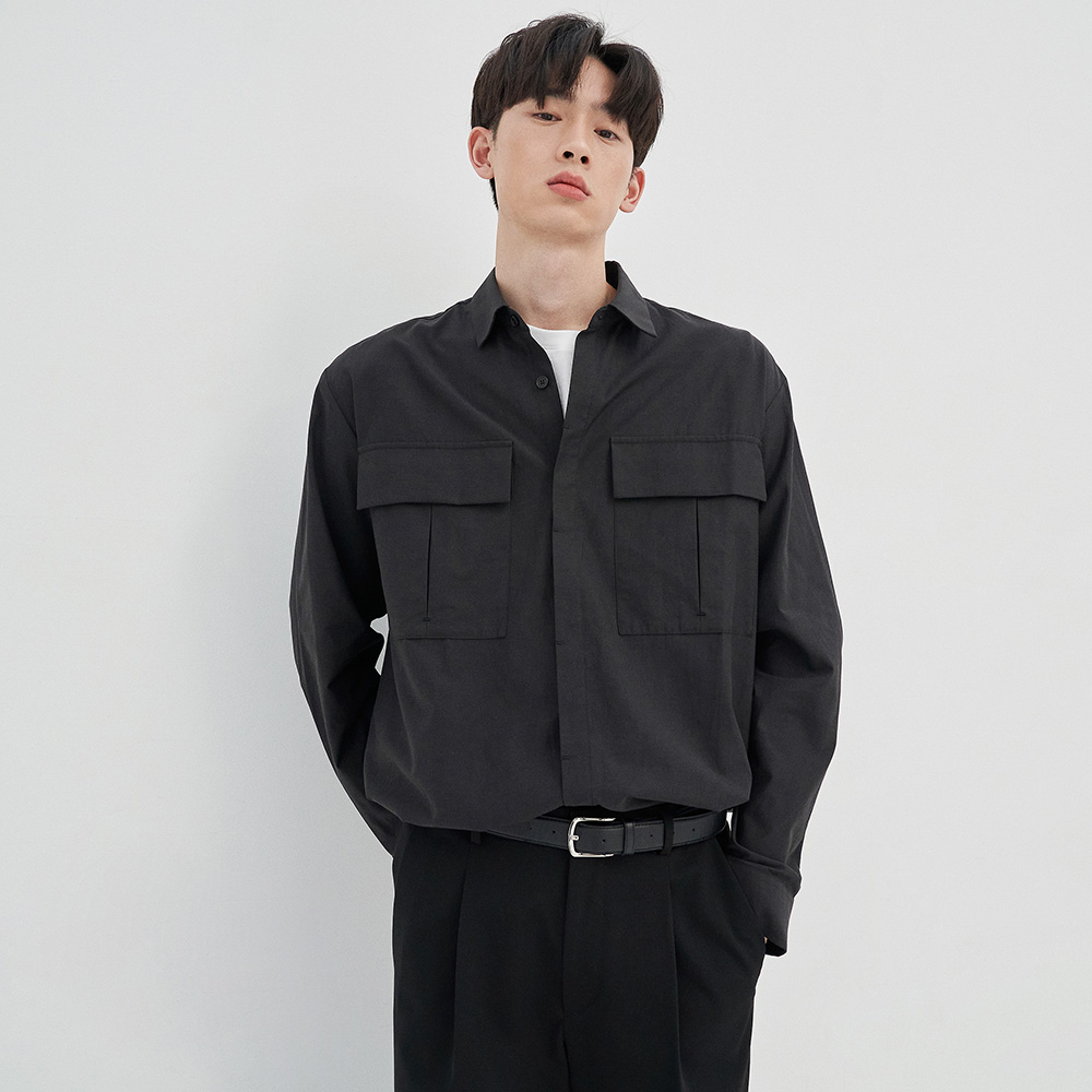 세미오버핏 아웃 포켓 셔츠 LWWS2101 이미지 6