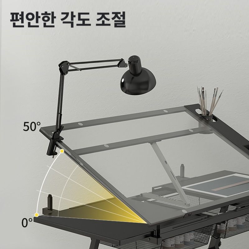 그림 받침대 책상 화방 미술 작업대 화판 드로잉테이블 기본형 단품 - 상세 이미지 3