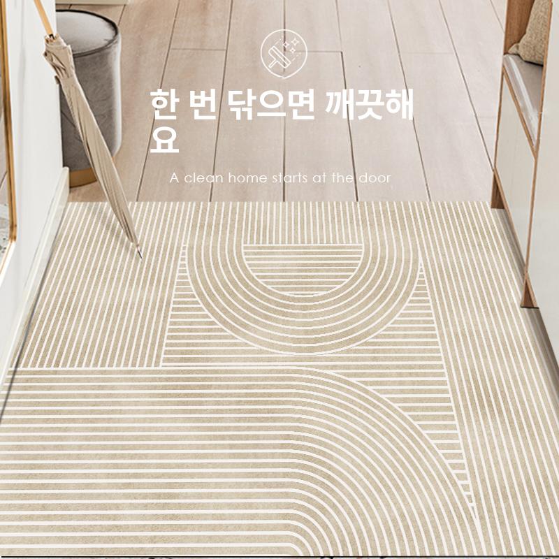 사계절 태양광 와인색 파라솔 카페트 물세탁 특대형 인테리어 욕실매트 화장실매트 그레이 미스터리 세로 80x120cm - 상세 이미지 2