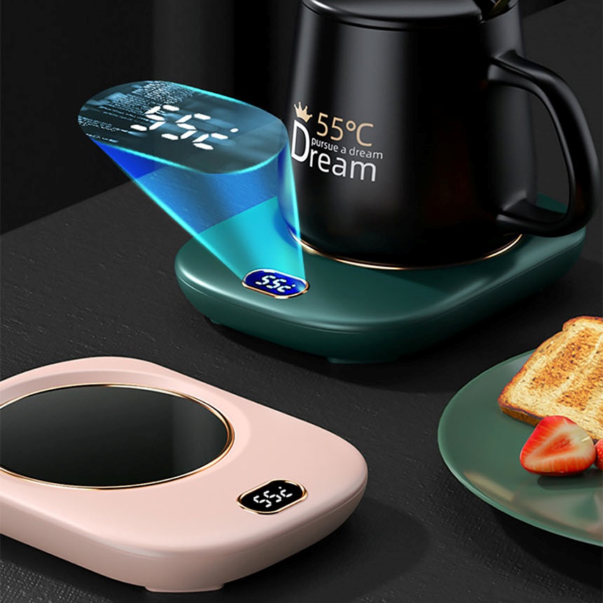 휴대용 스마트 머그컵워머 보온 컵받침대 3단 온도조절 USB 컵워머 온도유지 보온받침대 - 상세 이미지 4