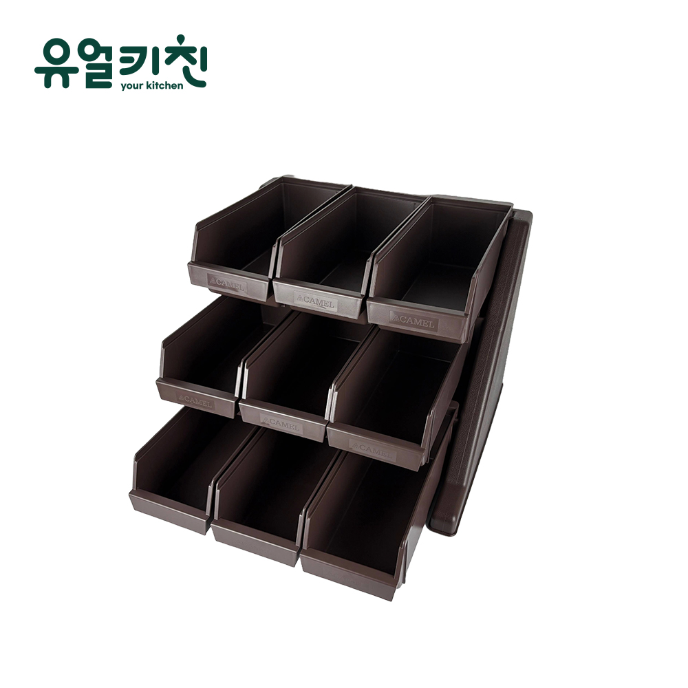 카페 분류통 업소용 수저통 커트러리 정리함 9구세트 - 상품 이미지
