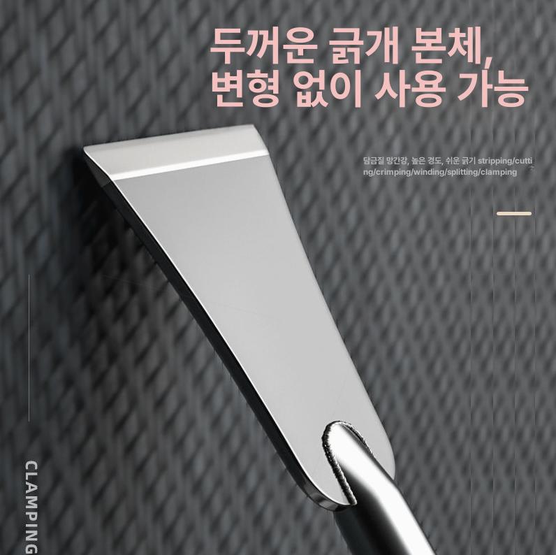 대형 긴헤라 스크래퍼 껌 작업용 삽 콘크리트 시멘트 롱헤라 헤라 끌칼 막대 산업용 일체형삽 소형 아이스 스크레이퍼 - 상세 이미지 4