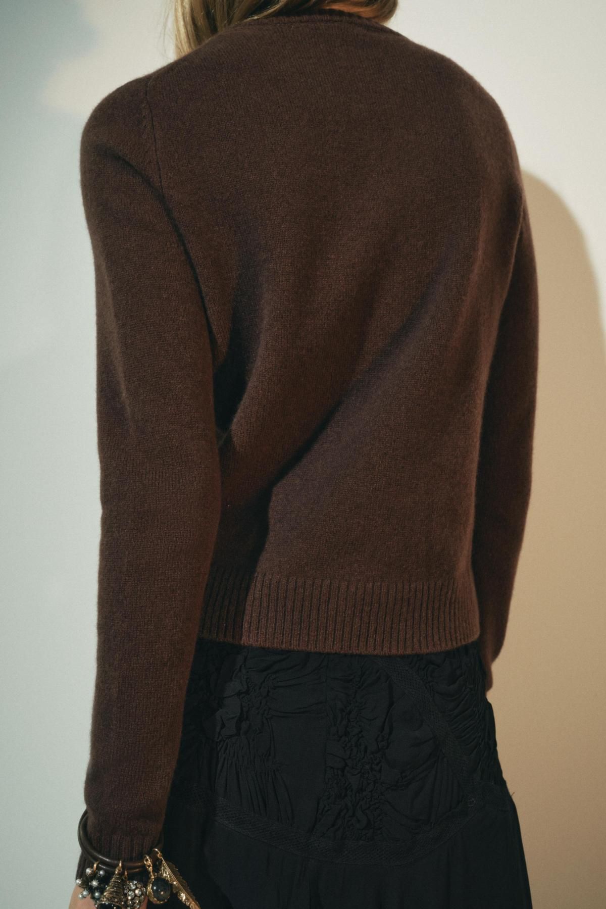 자라 베이직 100 울 스웨터 2893/100 BROWN - 상세 이미지 5