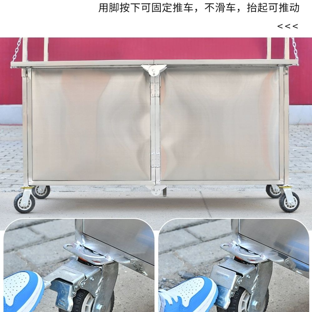 접이식 야외 부스 아연도금 야장 선반 포장마차 야시장 - 상세 이미지 4