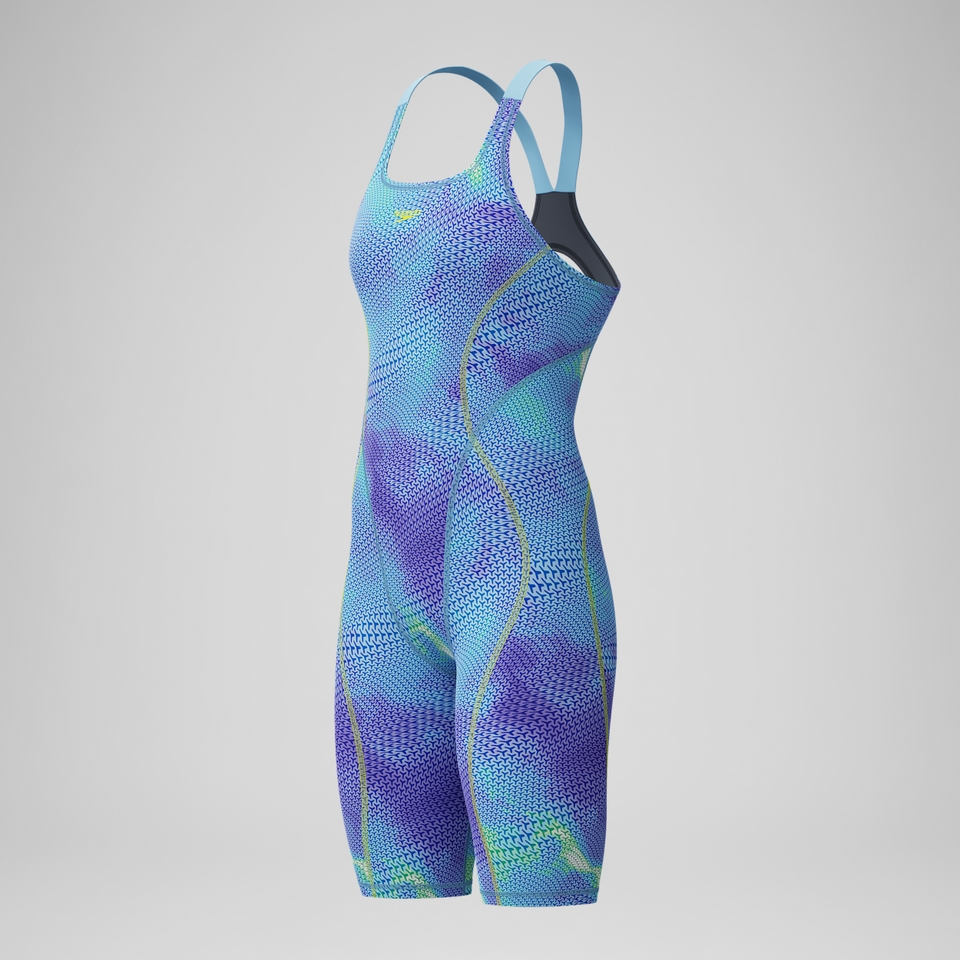 스피도 Fastskin HyperSpark Openback Kneeskin Blue/Purple - 메인 이미지