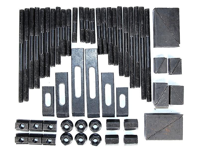 M16 밀링 클램프 세트 58PCS 공작기계 고정용 클램핑 공구세트 M12 표준 - 상세 이미지 3