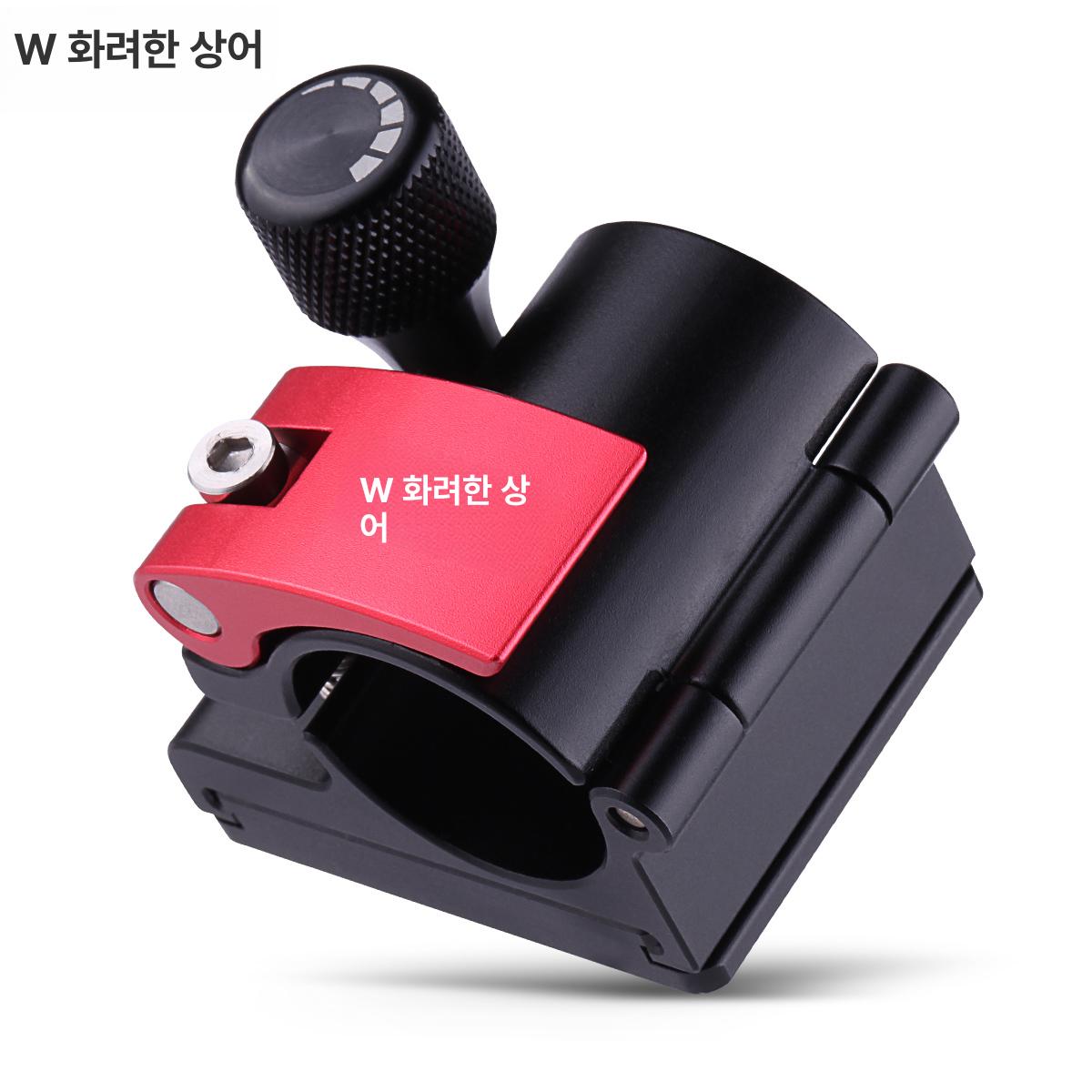 알루미늄 합금 파이프 지지 브라켓 벽면 고정 마운트 클램프 그레이 더블 우산 거치대 - 상세 이미지 3