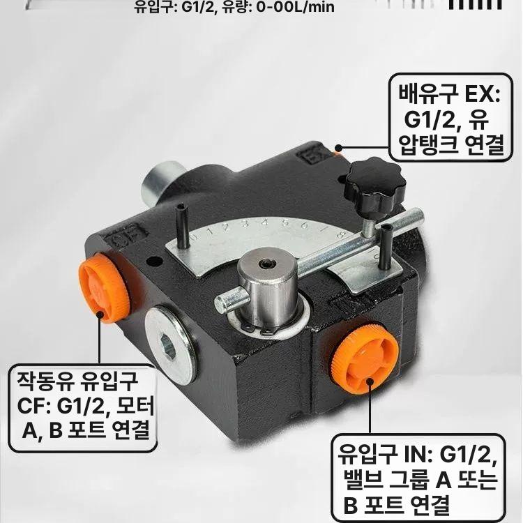유압 모터 밸브 속도 조절기 감속 제어 유압부품 산업용 - 상세 이미지 2