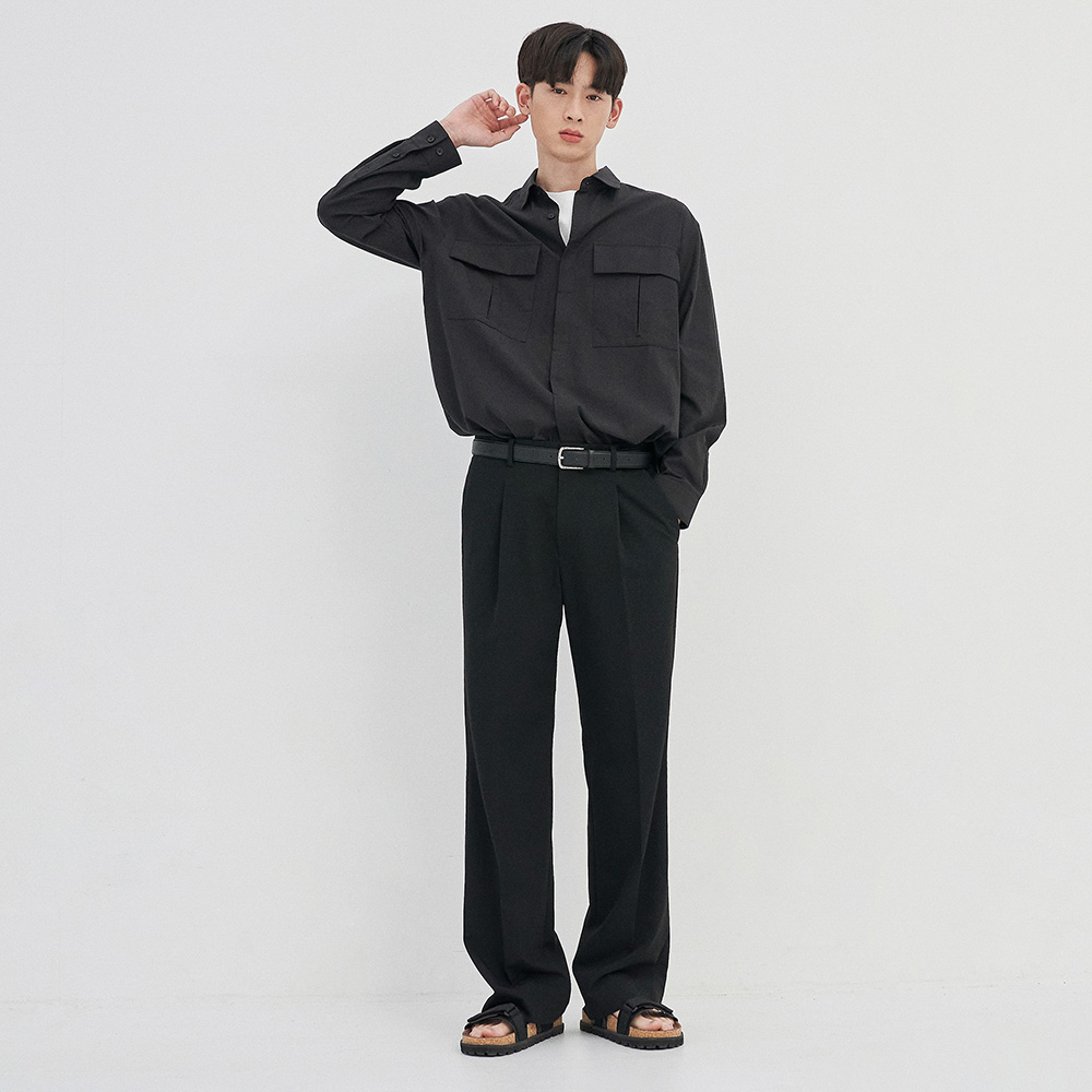 세미오버핏 아웃 포켓 셔츠 LWWS2101 이미지 7