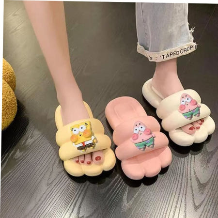 뚱카롱슬리퍼가벼운 슬리퍼 컴포트 층간소음 사무실