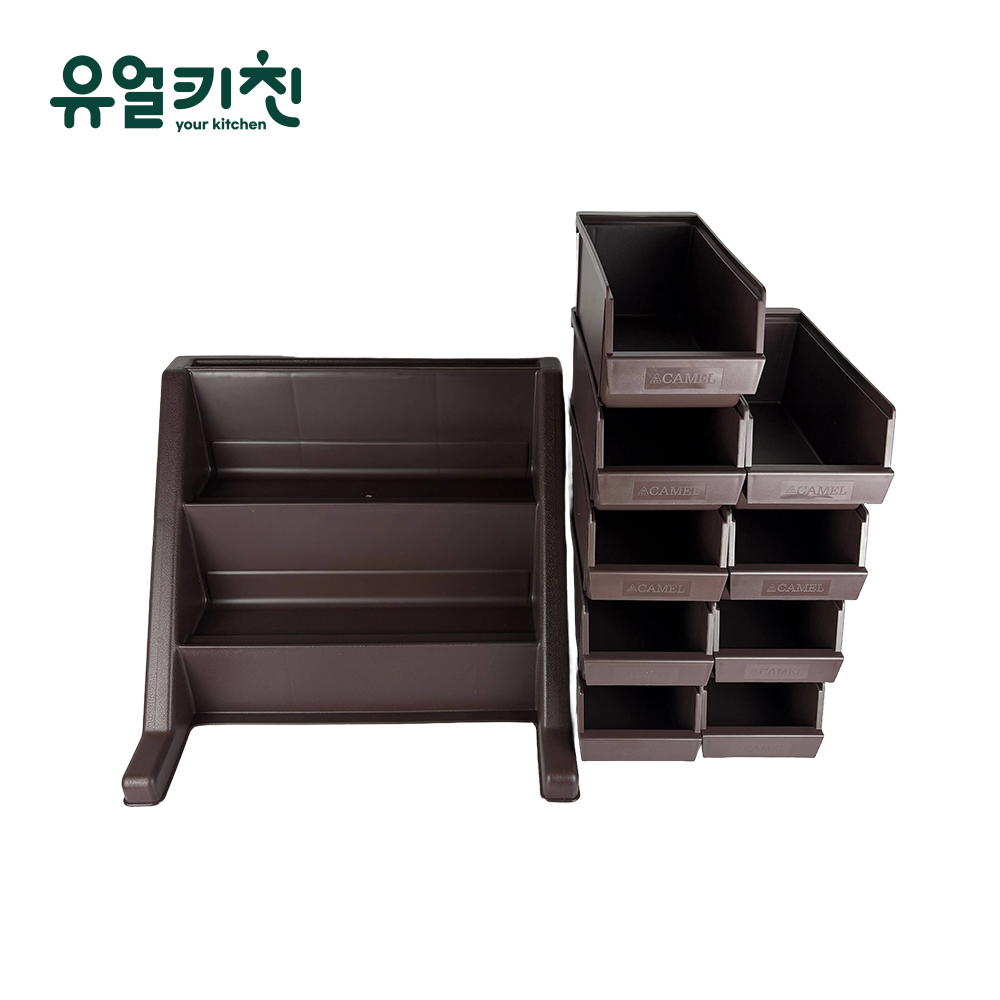 카페 분류통 업소용 수저통 커트러리 정리함 9구세트 - 상세 이미지 3