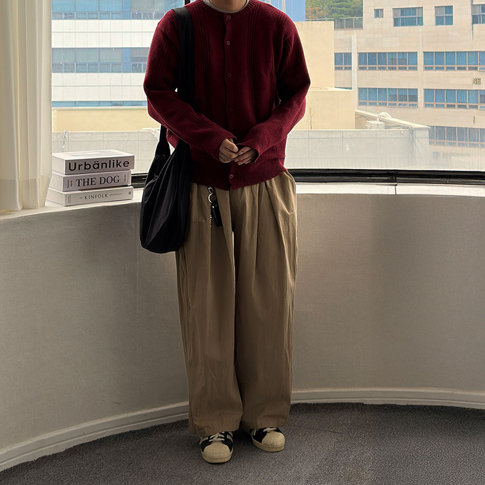 치노팬츠 남자면바지 벌룬팬츠 - 상세 이미지 5