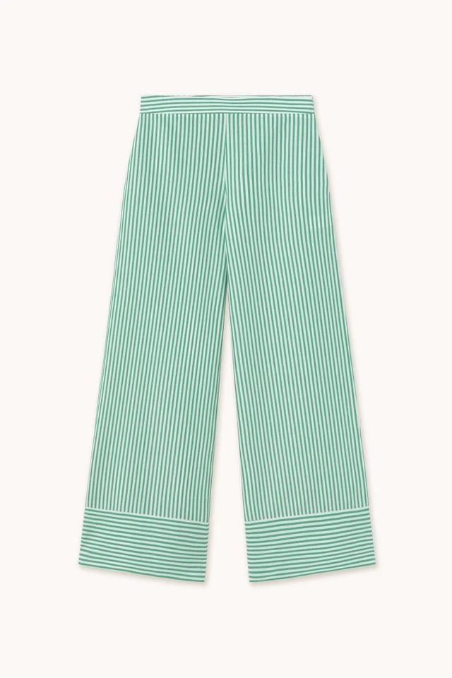 타이니코튼 스트라이프 와이드 팬츠 SS25-673R27 ONE COLOR - 상품 이미지