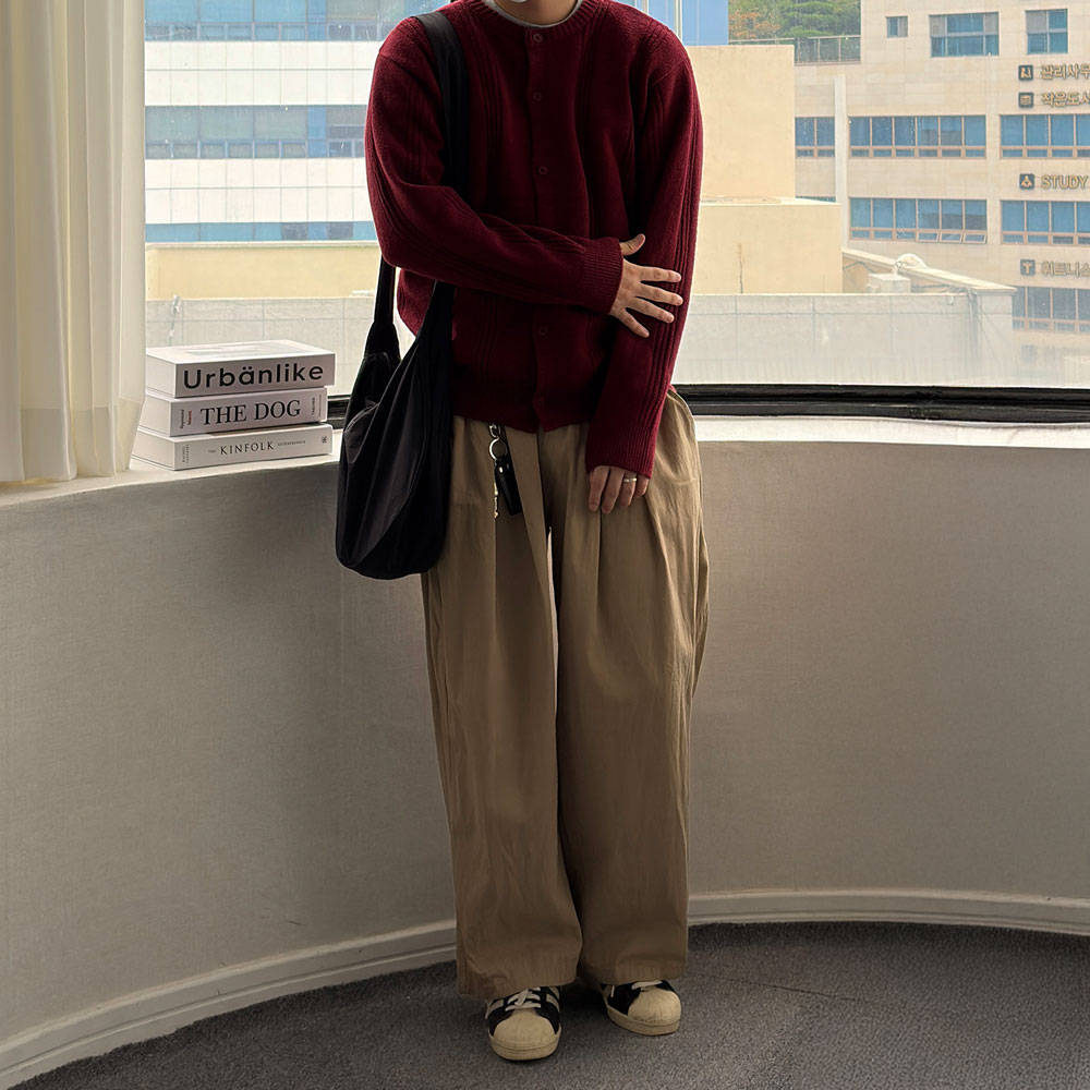 치노팬츠 남자면바지 벌룬팬츠 - 상세 이미지 2