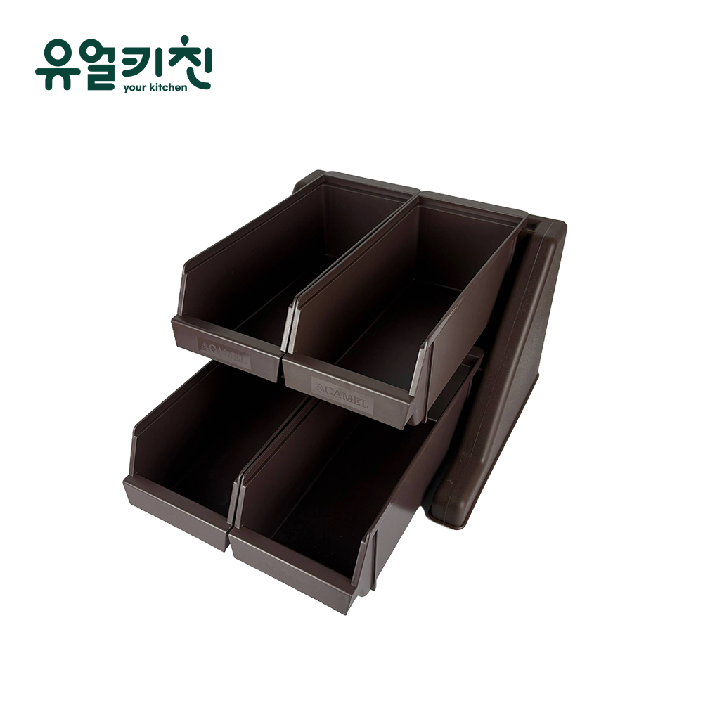 카페 분류통 업소용 수저통 커트러리 정리함 4구세트 - 상품 이미지