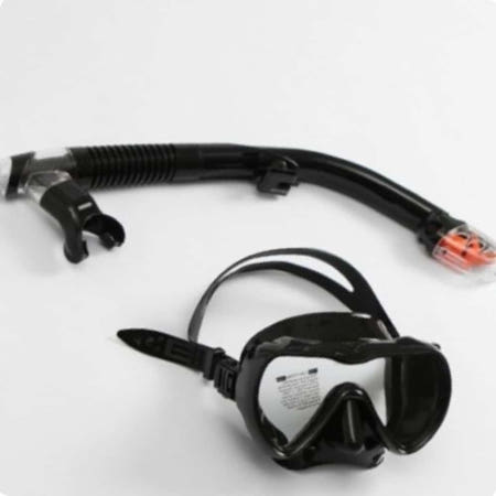 [AGT협력사]et 수영훈련용품 수영고글 스쿠버다이빙마스크 스노쿨링 아로마 물놀이 스노클링 세트 블랙