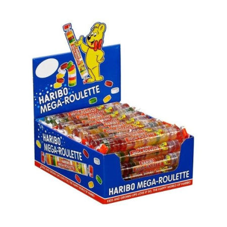 [Marke: HARIBO][해외]HARIBO 하리보 메가 룰렛 와인껌 롤 과일껌 40개입 [B00ADWU5RI]