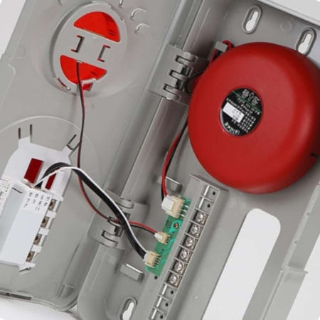 AGT협력사 MMS 대피용 화재알람 화재경보 속보BOX 일체형 회색사출