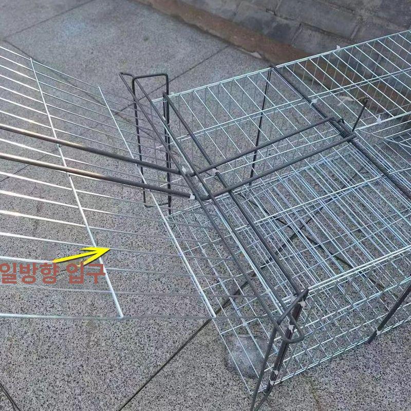 대형 비둘기 포획틀 길고양이포획틀 이동식 철제 포획망 날림장 닭장 통덫 잡기 40x40x40 디자인 모델 - 상세 이미지 2