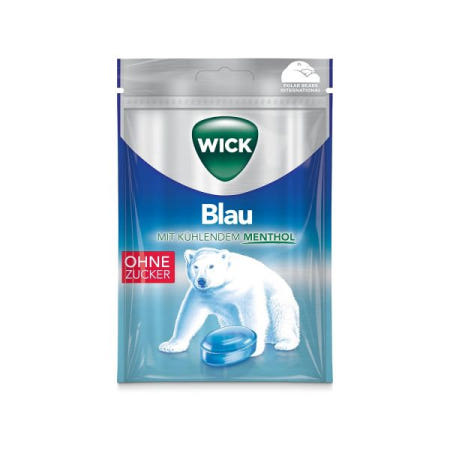 [해외]WICK 블루 기침약 무설탕 - 멘톨과 아르벤시스 민트 향으로 깊은 호흡 경험 1팩(1 x 72g) [B01HRFGDJC]