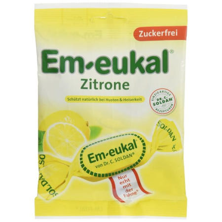 [해외]Em-eukal 엠유칼 약 레몬, 및 무유당, 5 x 75g, 비타민 C 함유, , 무유당 [B06X9RP3M5]