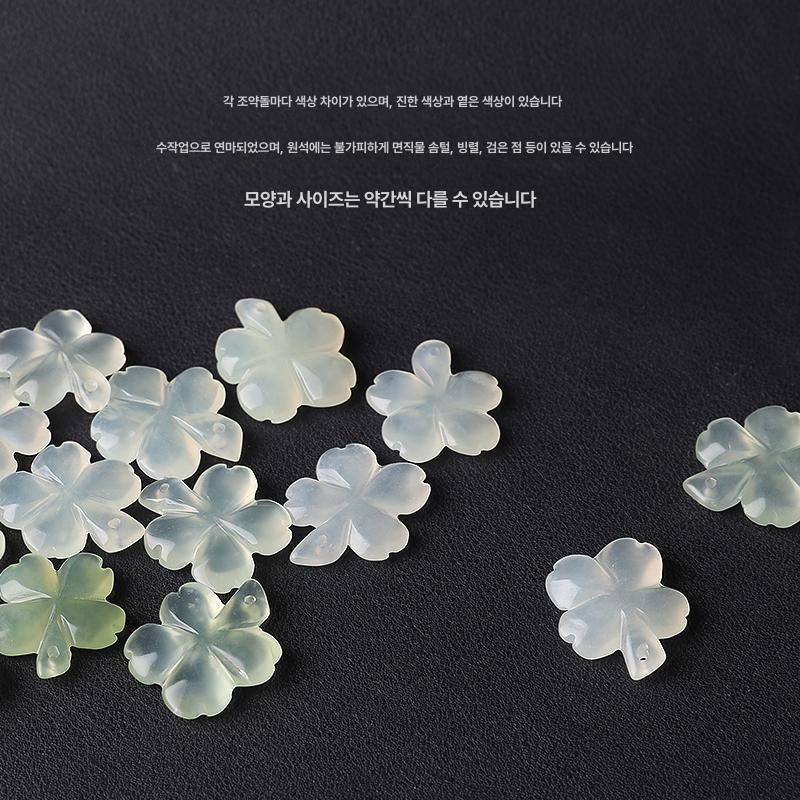 열쇠고리 네잎 키링 부적 핸드폰 거북이 키홀더 완제품 손뜨개 부자재 양말목 럭키 크로버 심플스타일 키체인 - 상세 이미지 4